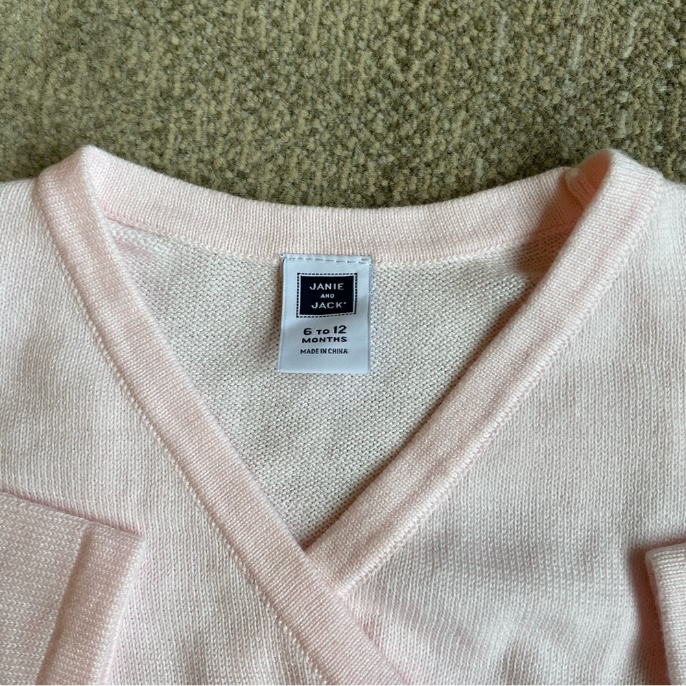 JANIE and JACK BABY PINK 2pc. OUTFIT - Picture 4 of 10